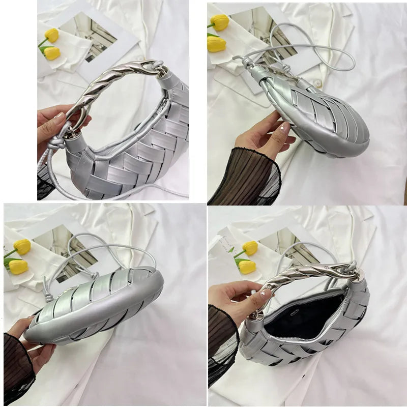 Bolsa Feminina de Luxo Americana De Couro Sintético