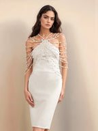 Top Feminino Colar de Pérolas Danila