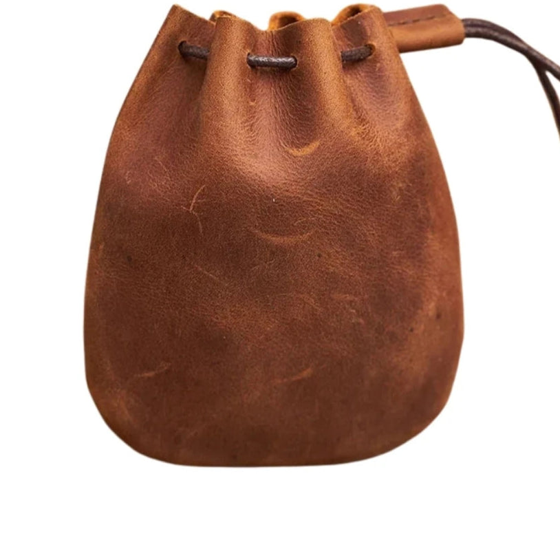 Porta Moeda De Corda Couro Legítimo Cibele