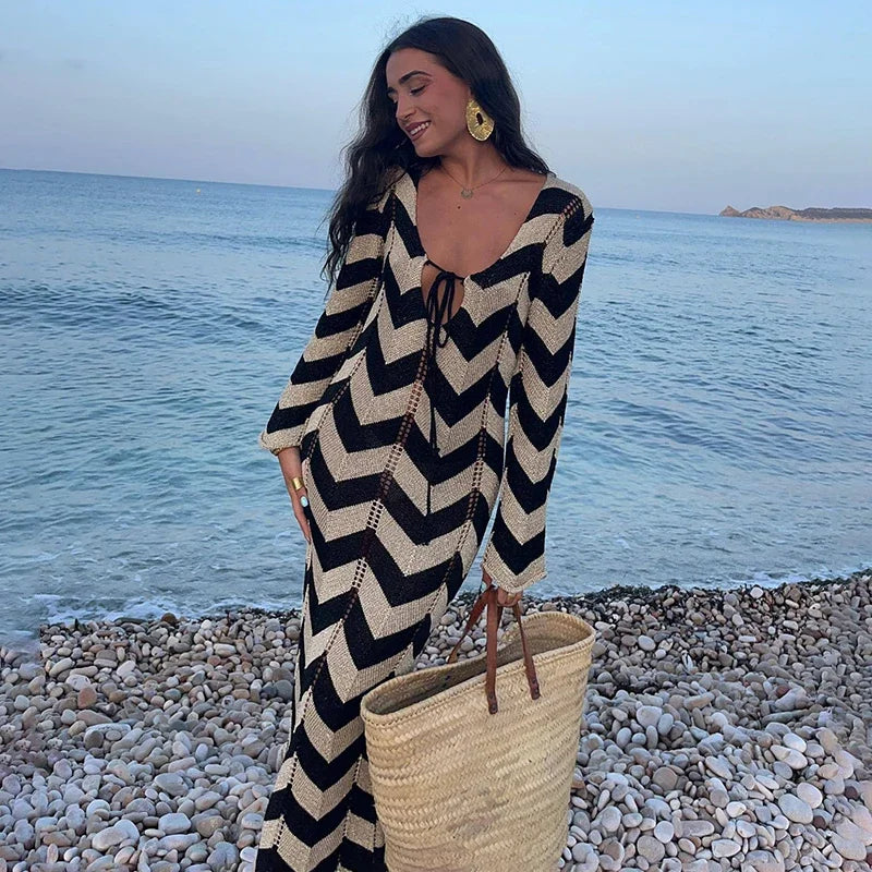 Saída de Praia Longo Listrado Maitê