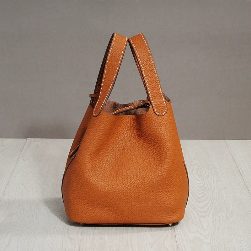 Bolsa Feminina De Couro legítimo Super Macia Dalva