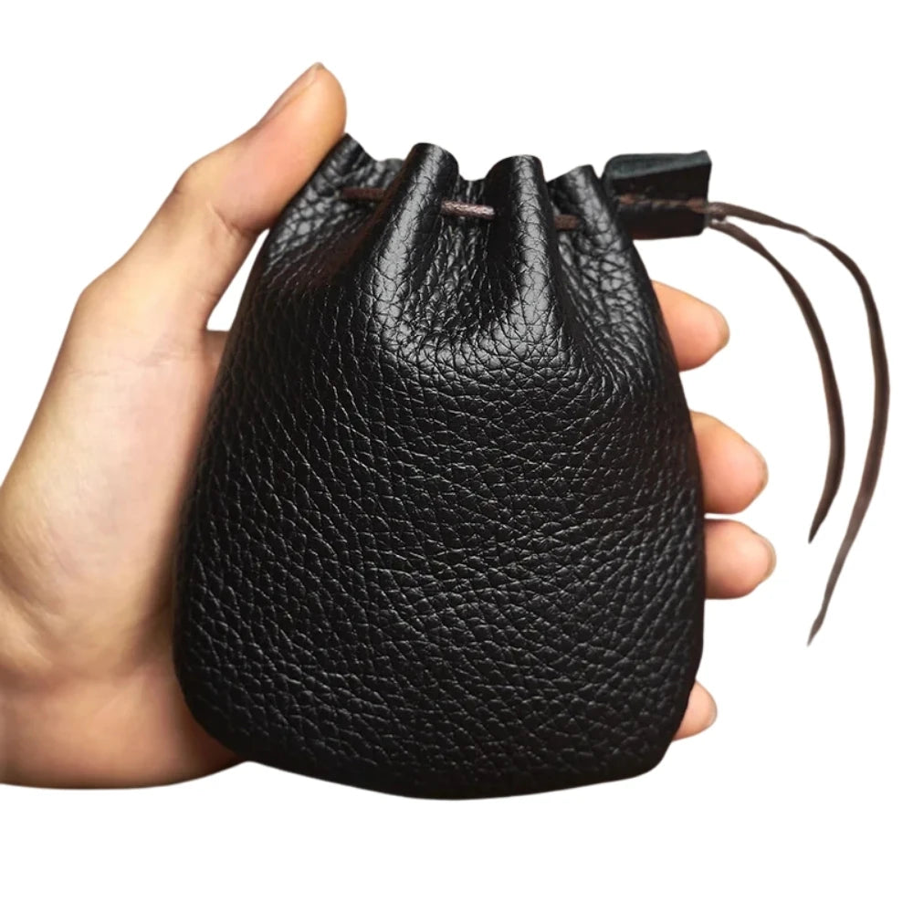 Porta Moeda De Corda Couro Legítimo Cibele