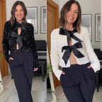 Jaqueta Feminina Com Lantejoila Gisa