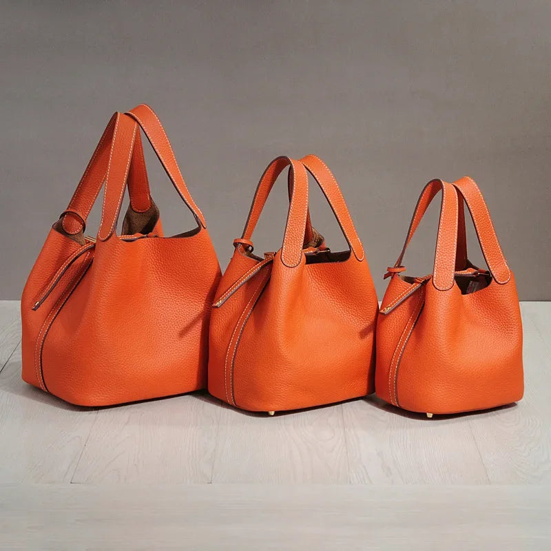 Bolsa Feminina De Couro legítimo Super Macia Dalva