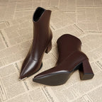 Bota feminina de Couro Gleide