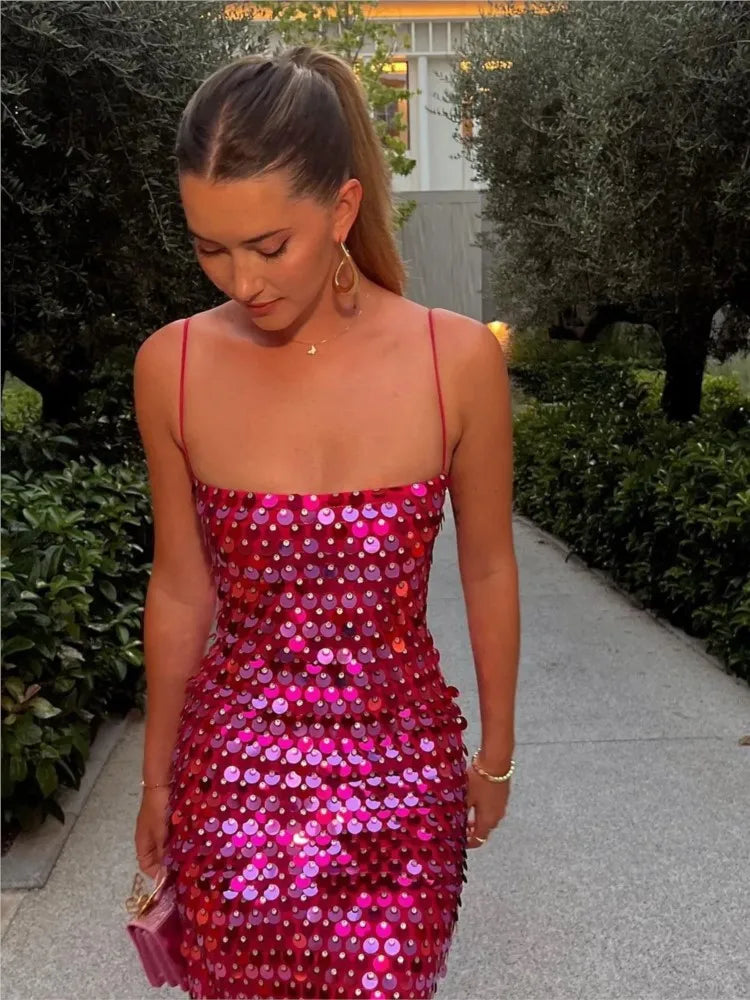 Vestido Tubinho de Lantejoulas Ariel
