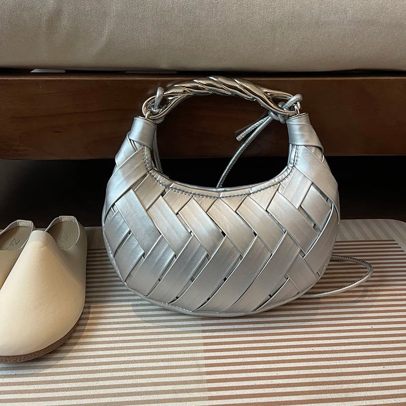 Bolsa Feminina de Luxo Americana De Couro Sintético