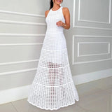 Vestidos Feminino malha vazada Anastacia