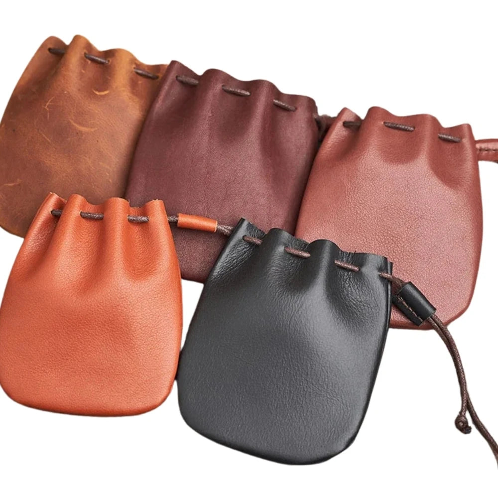 Porta Moeda De Corda Couro Legítimo Cibele