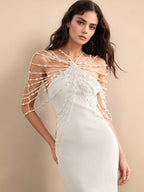 Top Feminino Colar de Pérolas Danila