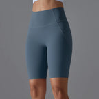 Shorts De Ginastica Fitness Cintura Alta Belinda