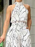 Macacão Feminino Elegante Estampa Casual Ivana