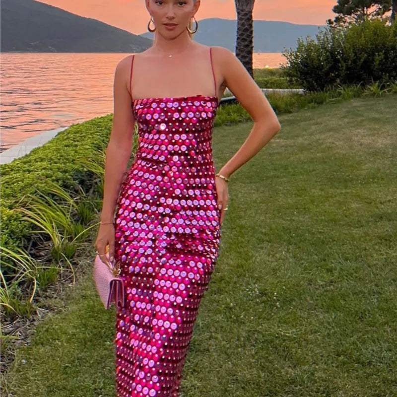 Vestido Tubinho de Lantejoulas Ariel