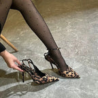 Sandália Feminina Leopardo Giselle