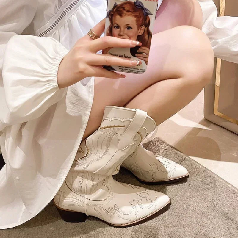 Bota Feminina Cowboy Vintage Sara