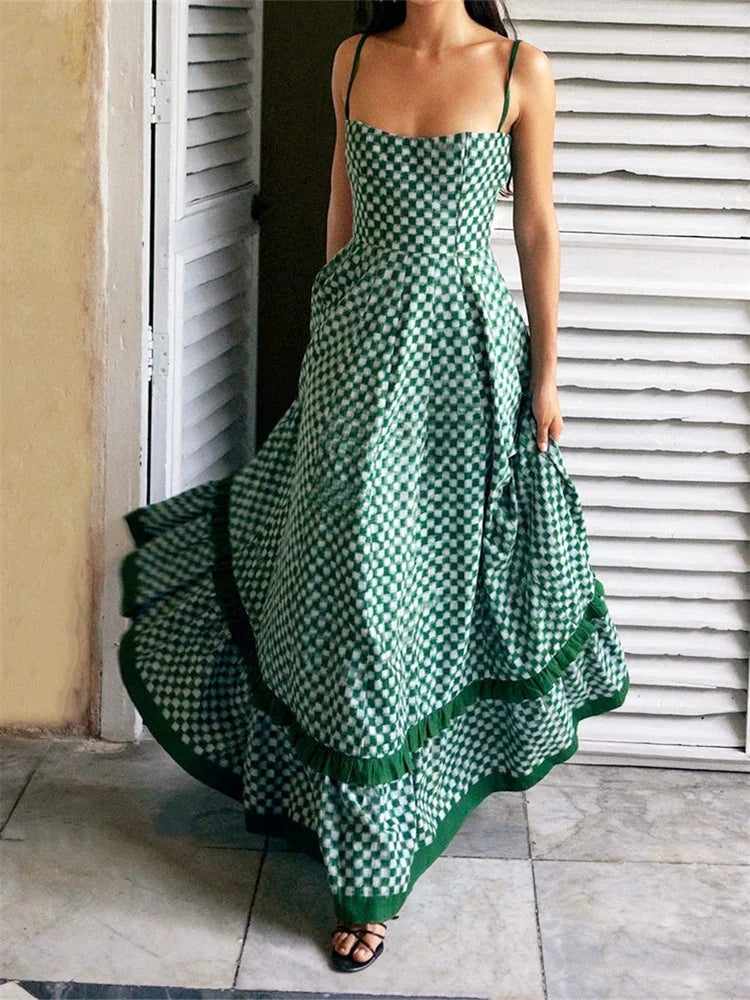 Vestido Feminino Estampa Xadrex Lorem