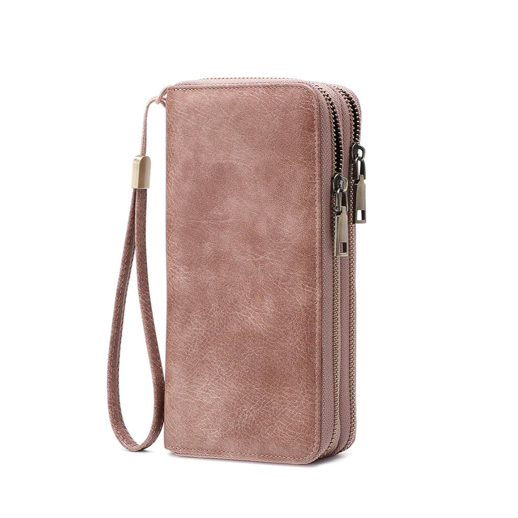 Carteira Feminina Com Zíper Duplo Lis