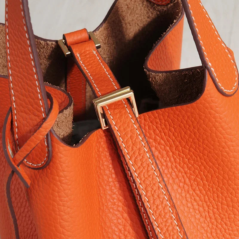 Bolsa Feminina De Couro legítimo Super Macia Dalva