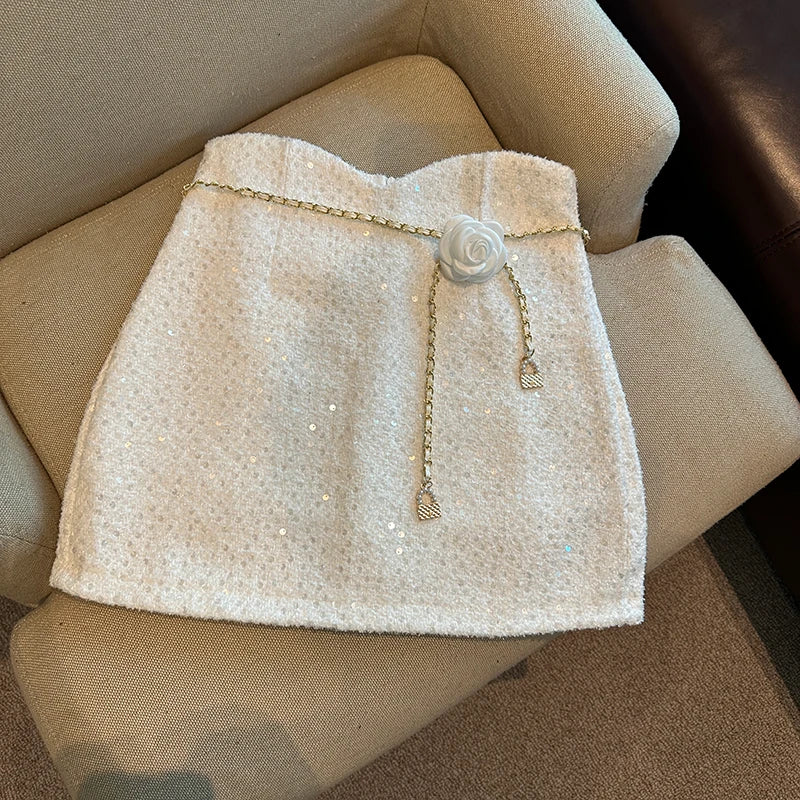 Saia Feminina de Cintura Alta  Samir