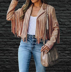 Jaqueta Feminina De Franja Betina