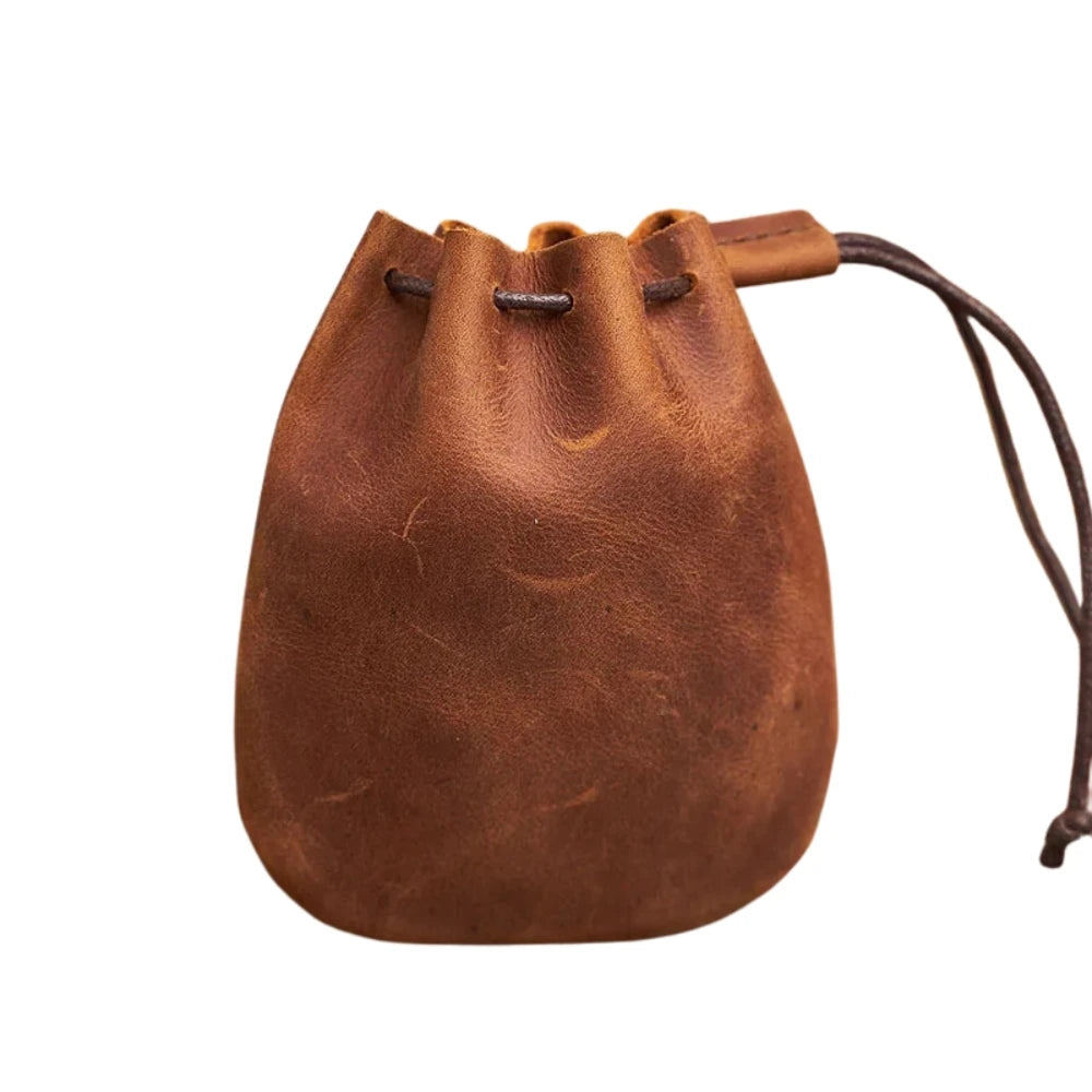 Porta Moeda De Corda Couro Legítimo Cibele