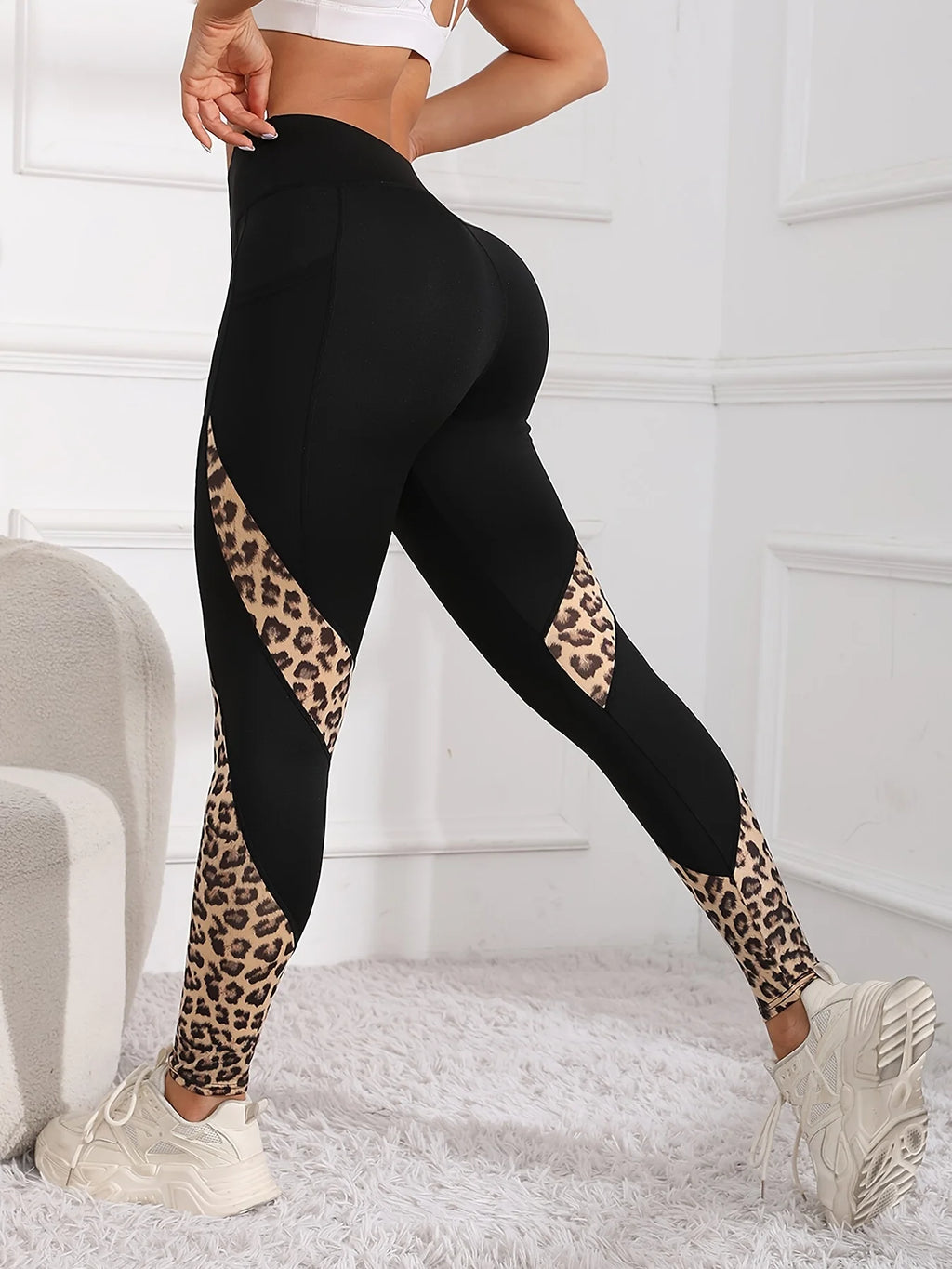 Calça Leggings Feminina Leopardo Luana