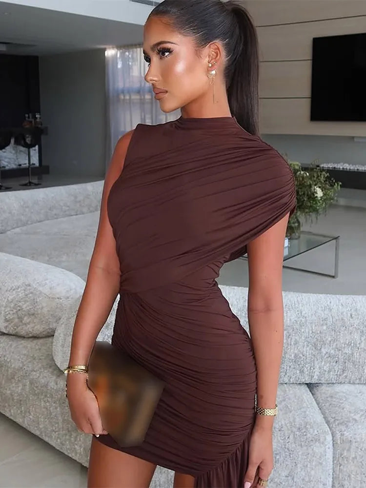 Vestido Feminino Plissado Eliana