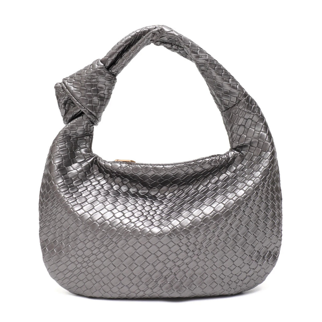 Bolsa Feminina De Couro Sintético Com Alça de Nó Zarai