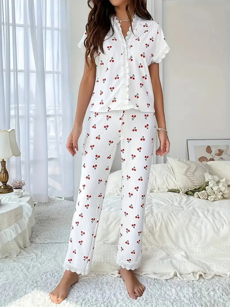 Conjunto Feminino Pijama de Verão Manuela