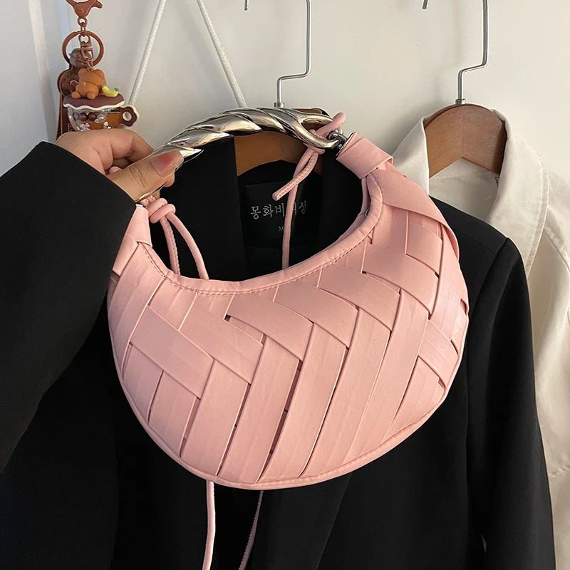 Bolsa Feminina de Luxo Americana De Couro Sintético