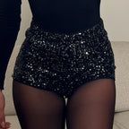 Shorts Curto com Lantejoulas Leidiane