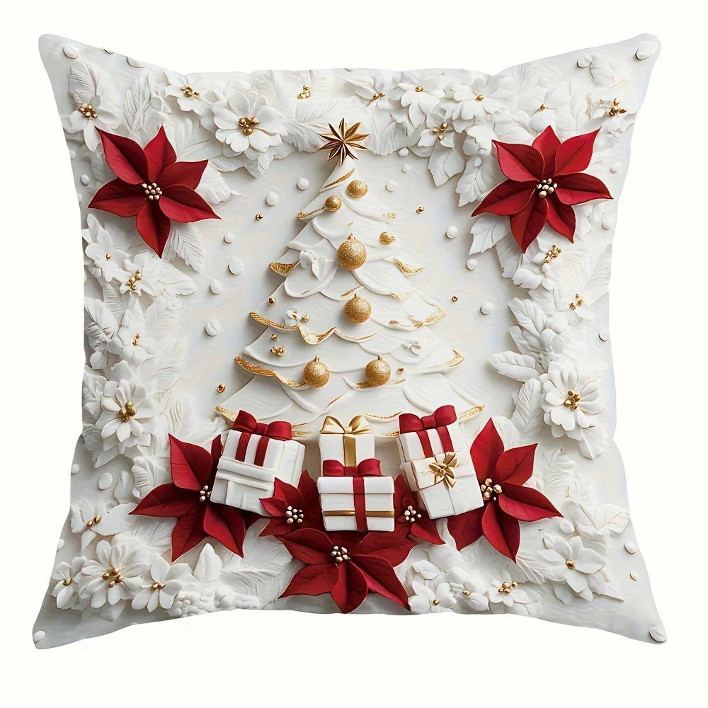 Capa de almofada para sofá, decoração para casa, presente de Ano Novo