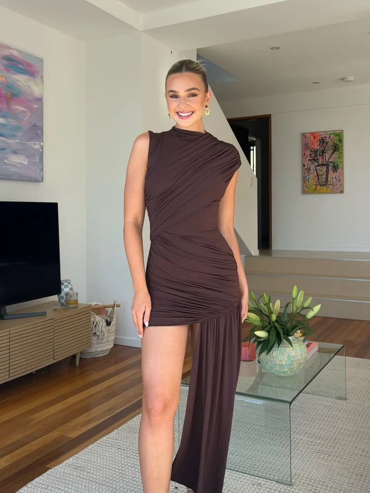 Vestido Feminino Plissado Eliana