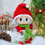 Conjunto de presente de Natal para roupas Labubu