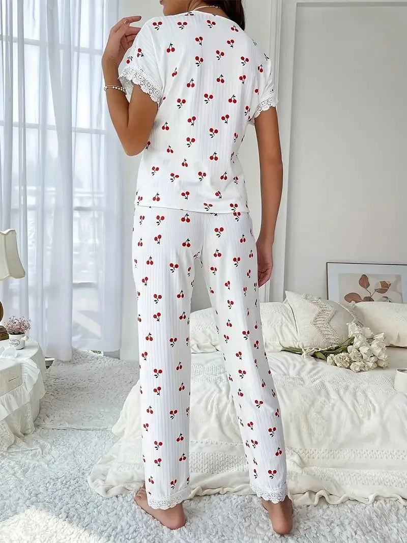 Conjunto Feminino Pijama de Verão Manuela