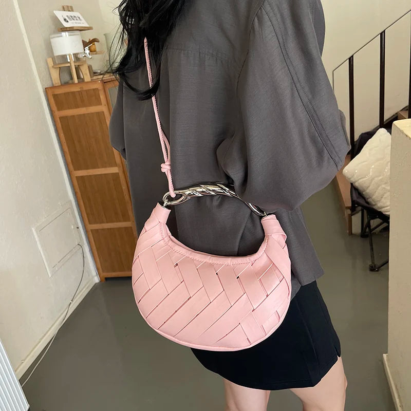 Bolsa Feminina de Luxo Americana De Couro Sintético