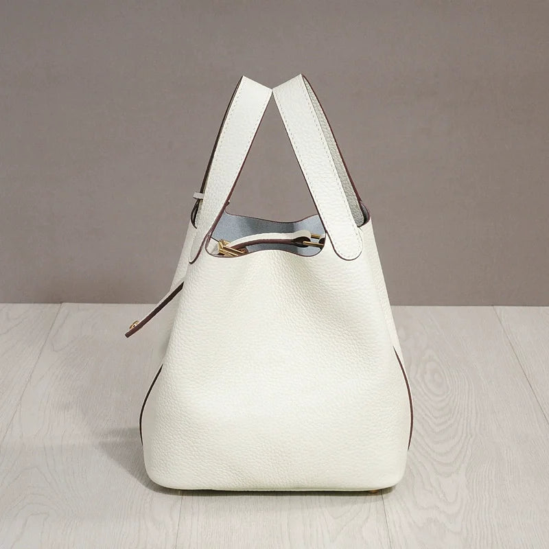 Bolsa Feminina De Couro legítimo Super Macia Dalva