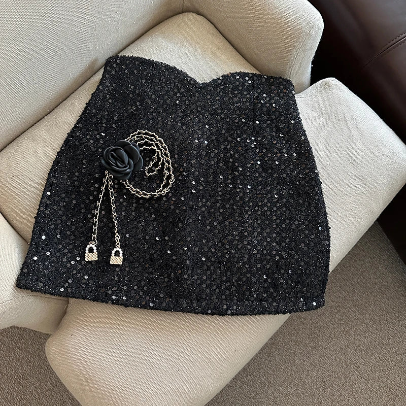 Saia Feminina de Cintura Alta  Samir