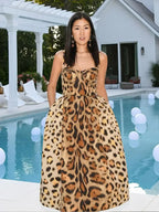 Vestido Feminino estampa de Leopardo Aquiris