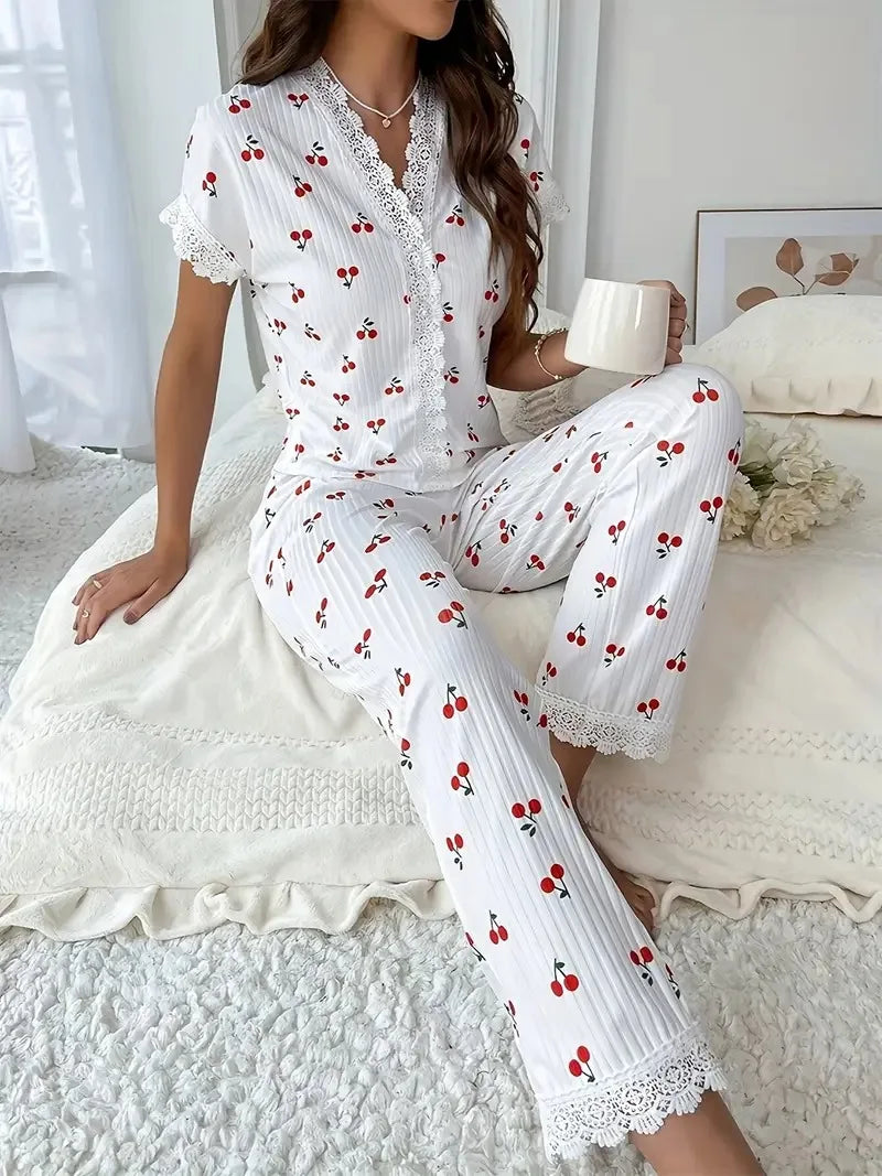 Conjunto Feminino Pijama de Verão Manuela