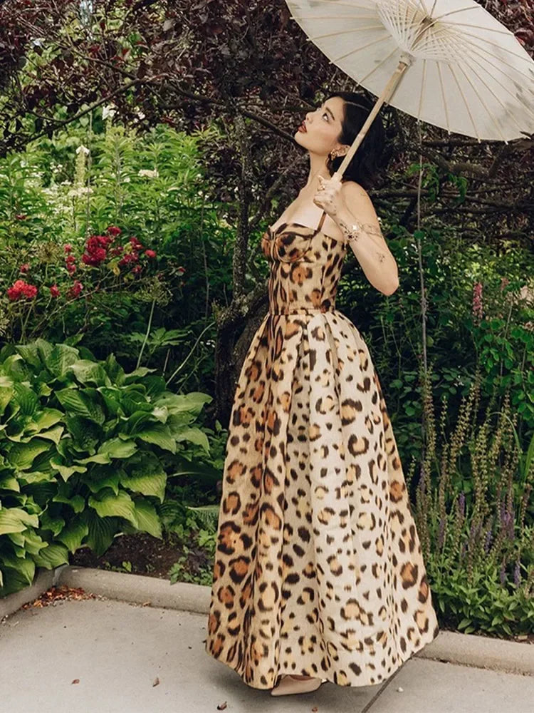 Vestido Feminino estampa de Leopardo Aquiris