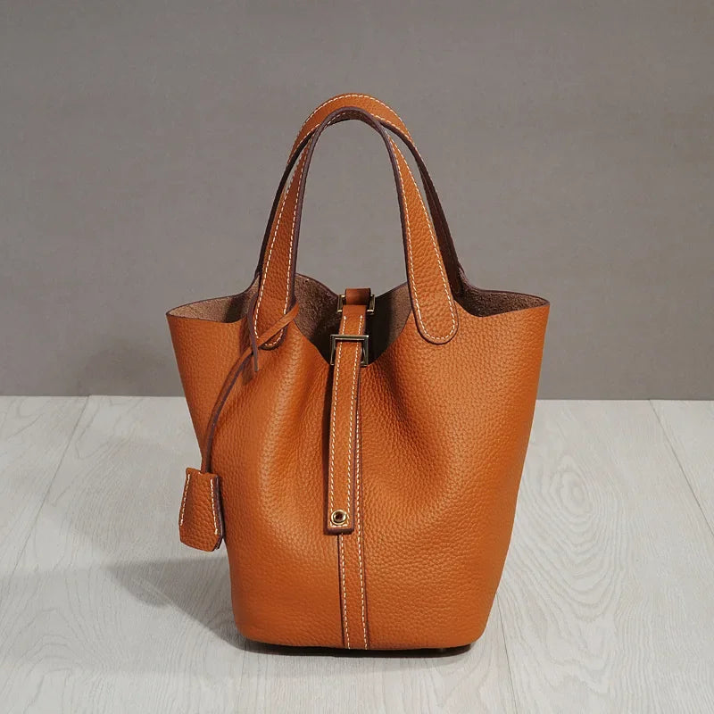 Bolsa Feminina De Couro legítimo Super Macia Dalva