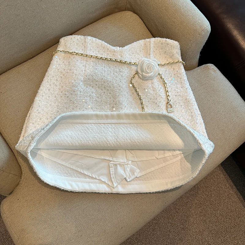 Saia Feminina de Cintura Alta  Samir