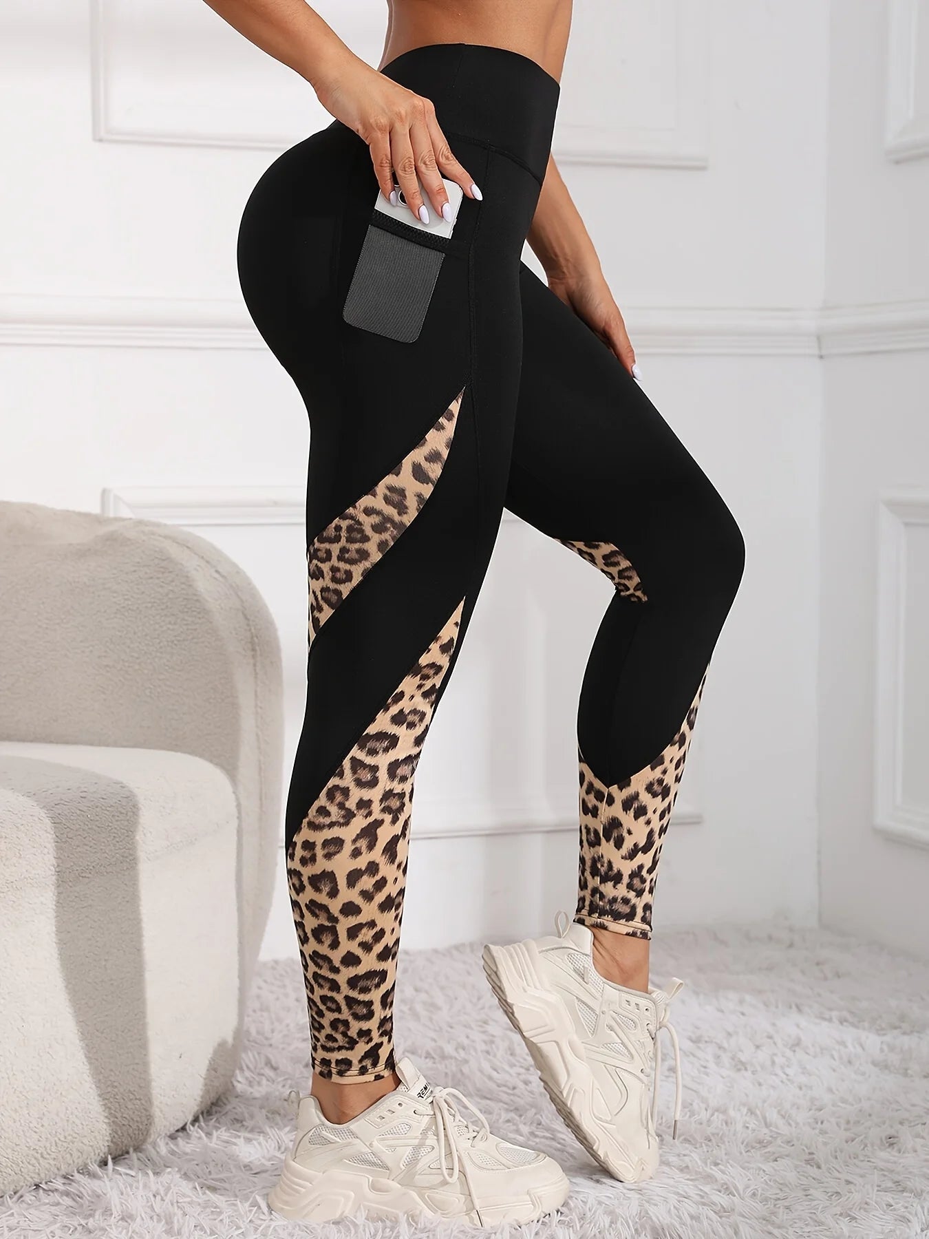 Calça Leggings Feminina Leopardo Luana