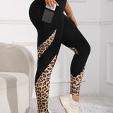 Calça Leggings Feminina Leopardo Luana