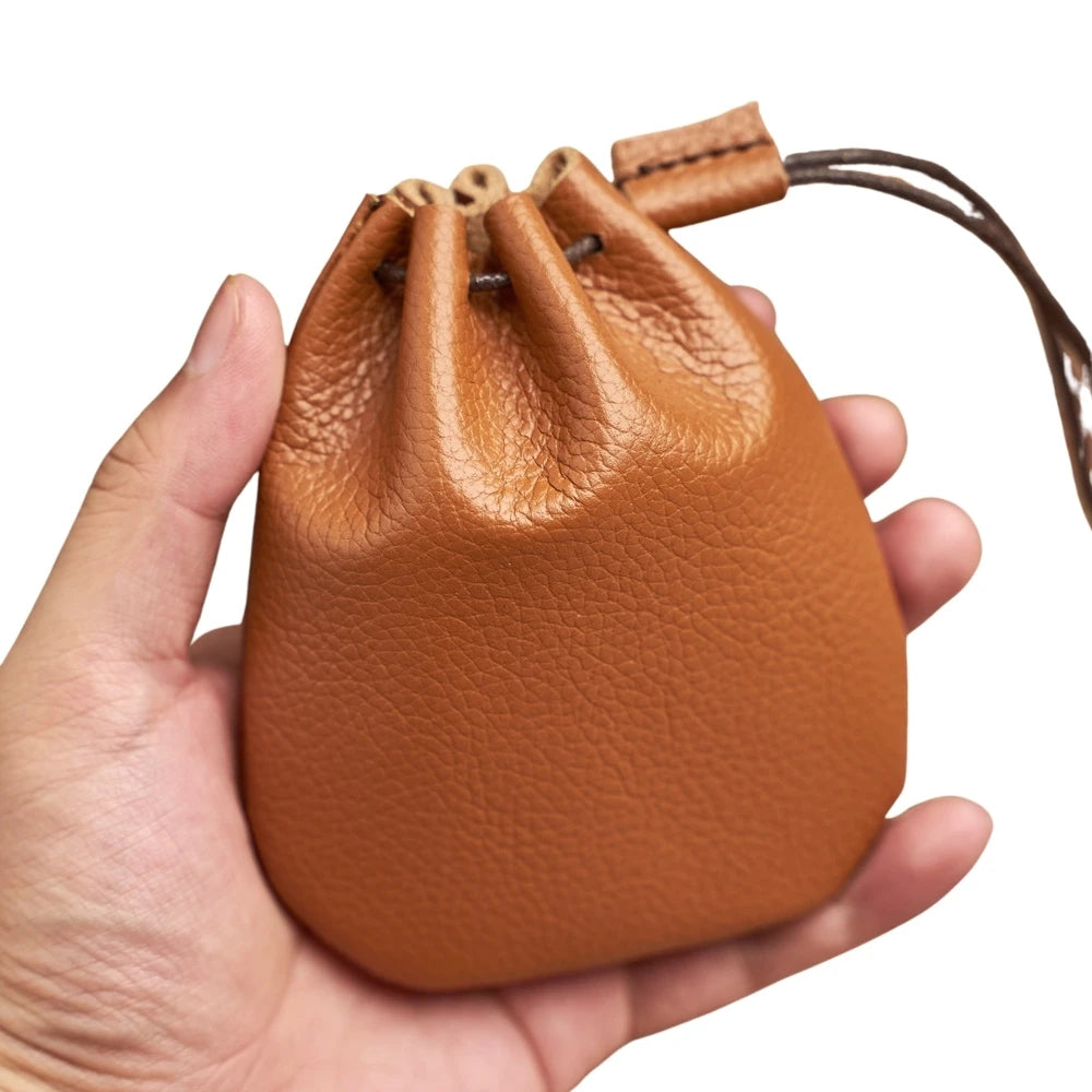 Porta Moeda De Corda Couro Legítimo Cibele