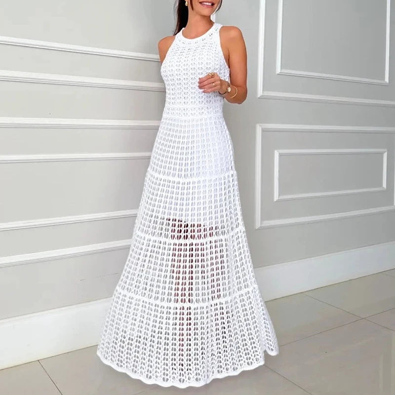 Vestidos Feminino malha vazada Anastacia