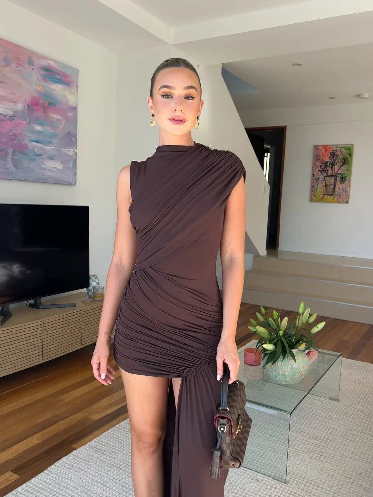 Vestido Feminino Plissado Eliana