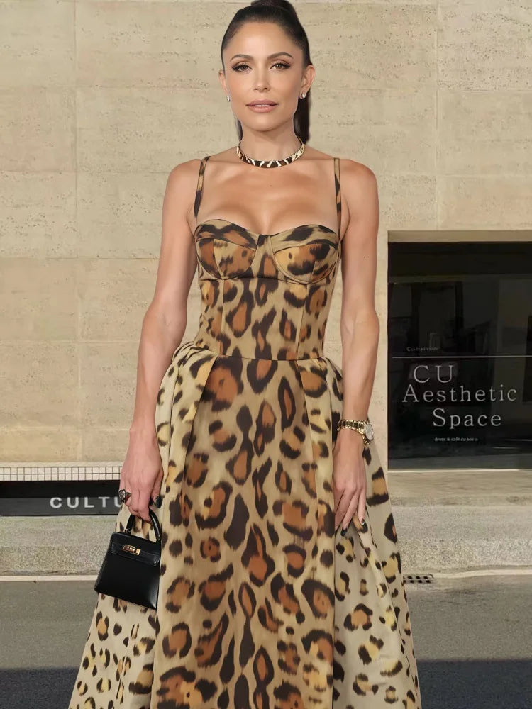 Vestido Feminino estampa de Leopardo Aquiris