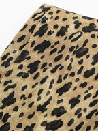 Vestido Curto Feminino Elegante Estampa de Leopardo